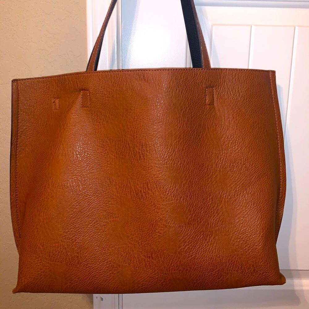 Urban Outfitter Brown Vegan Leather Tote